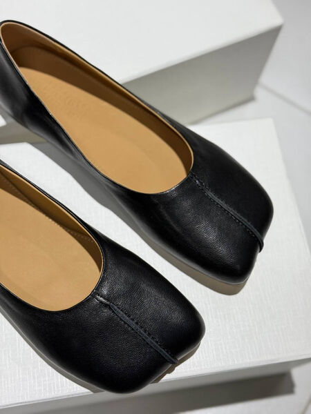 Балетки Maison Margiela женский кожа черный 183661-2