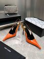 Женские туфли Saint Laurent женский кожа оранжевый z7940016-1-5