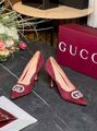 Женские туфли Gucci женский замша бордовый o3245919-1-3