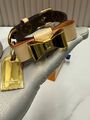 Ошейник для собак и кошек Louis Vuitton C поводком канва коричневый e2880895-1-3