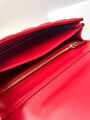 Сумка Christian Dior Handle женский кожа бордовый 152943-5