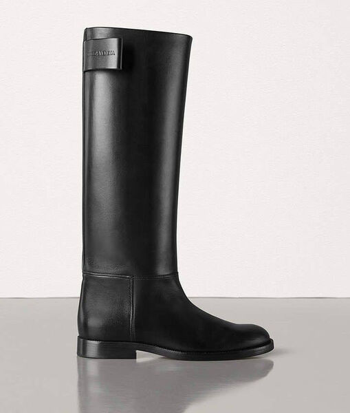 Сапоги Bottega Veneta женский кожа черный 131385-3