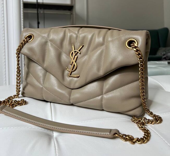 Сумка Saint Laurent женский кожа бежевый 147351
