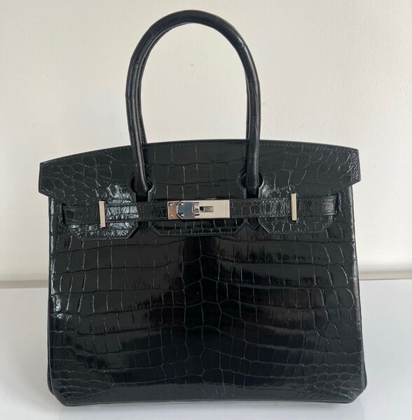Сумка Hermès Birkin 30 женский кожа черный 140345
