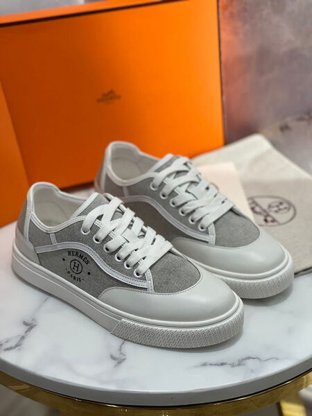 Кеды Hermès женский текстиль графитовый 104768-4