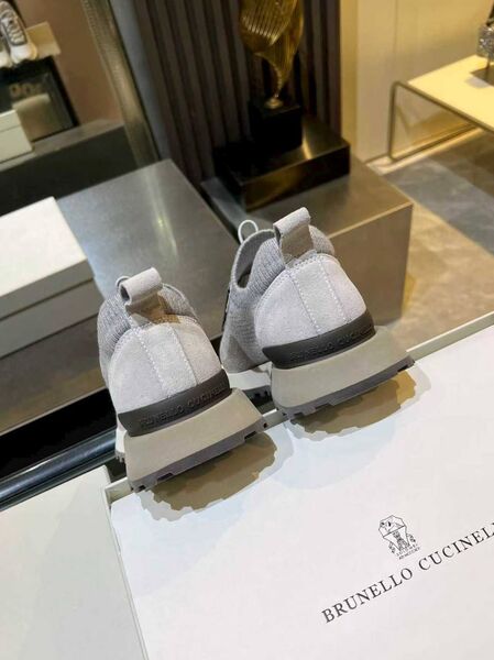 Женские кроссовки Brunello Cucinelli женский текстиль серый s1460422-1-6
