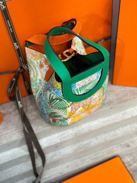 Сумка Hermès женский кожа swift болотный 110779-3
