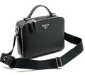 Мужская сумка мессенджер Prada мужской кожа черный 121087-1