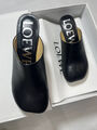 Мюли шлепки Loewe женский кожа черный 149576-2