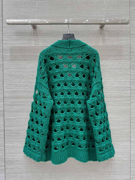 Кардиган Chanel женский вязаная ткань бирюзовый 178654-4