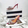 Босоножки Aquazzura женский кожа розовый 11701-2
