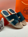 Мужские шлепки Hermès мужской кожа синий 114598-3