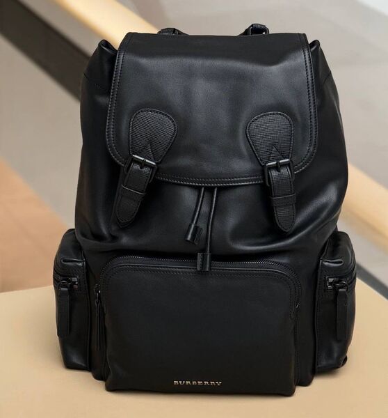 Мужской рюкзак Burberry мужской кожа черный 194527