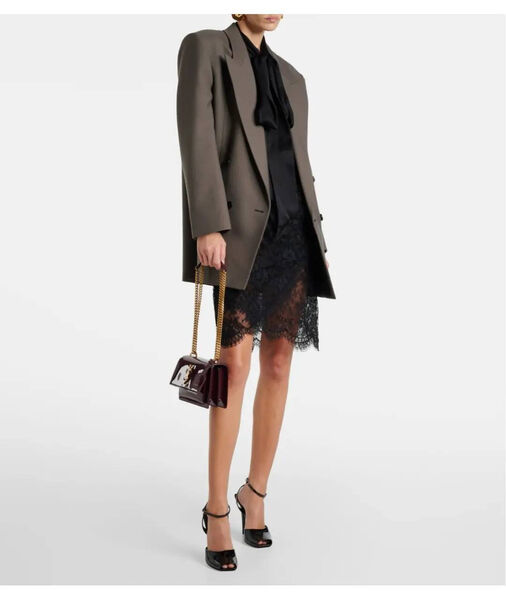 Сумка Saint Laurent женский кожа бордовый 189796-4