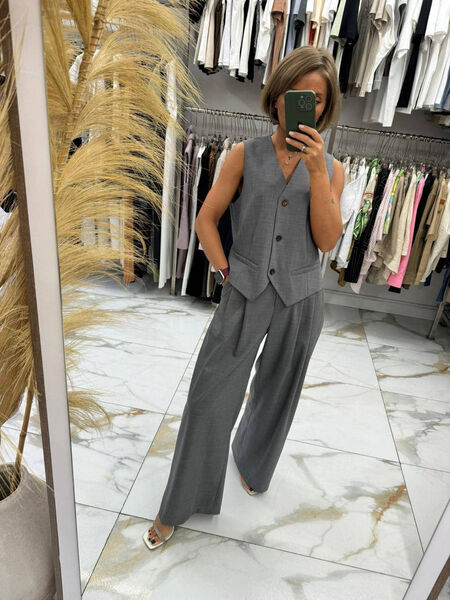 Костюм Brunello Cucinelli женский графитовый 153849-3
