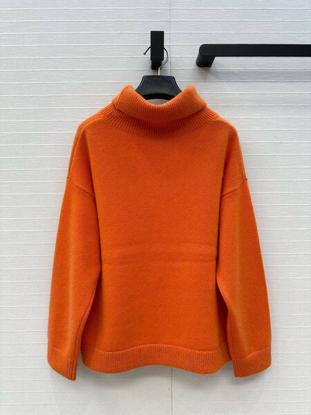 Свитер Hermès женский вязаная ткань оранжевый 197067-3