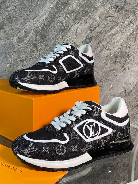 Мужские кроссовки Louis Vuitton мужской текстиль черный 166711-3