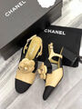 Туфли Chanel женский кожа бежевый 119049-3