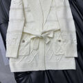 Кардиган Chanel женский вязаная ткань белый 165640-5