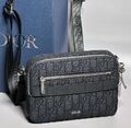 Мужская сумка мессенджер Christian Dior мужской текстиль черный 150129-1