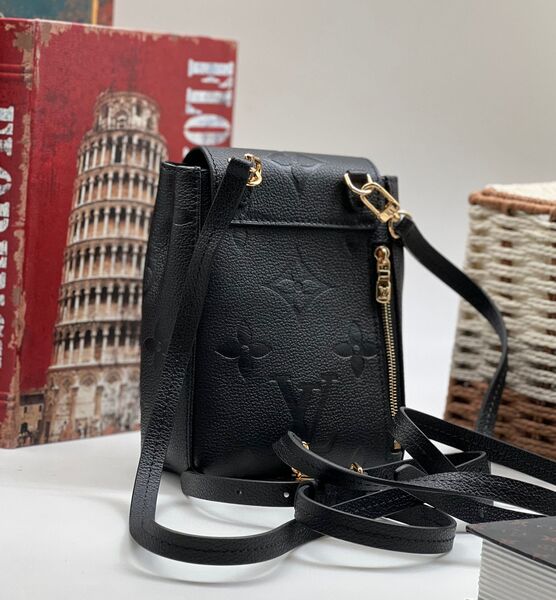 Рюкзак Louis Vuitton женский кожа черный 65202-3
