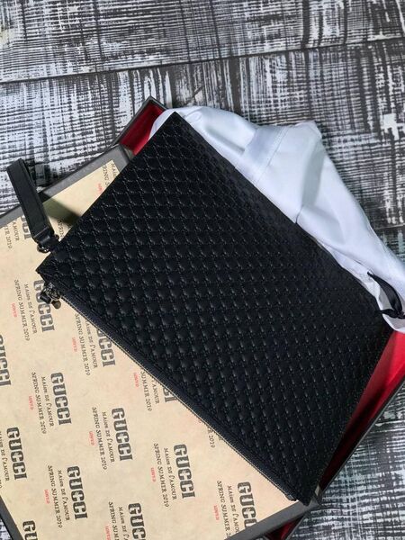 Мужской клатч Gucci мужской кожа черный 51321-2