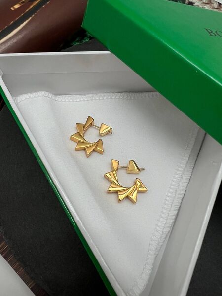 Серьги Bottega Veneta бронзовый 175523