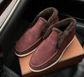 Мужские лоферы Loro Piana мужской винный 45065