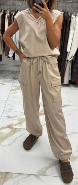 Костюм Brunello Cucinelli женский бежевый 192563