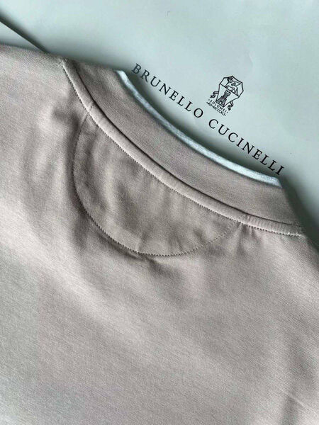 Мужская футболка Brunello Cucinelli мужской бежевый 154991-5