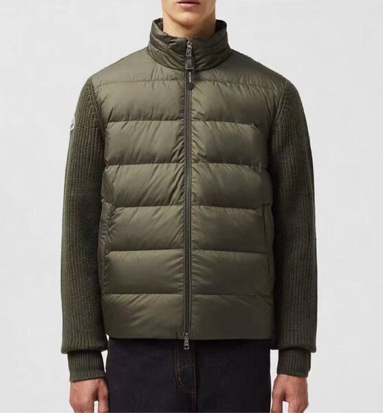 Мужская куртка Moncler мужской болотный 199700