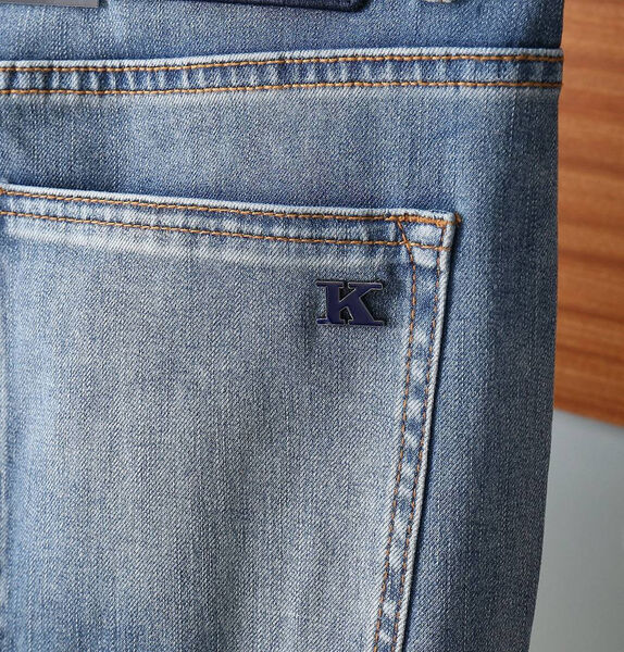 Мужские джинсы Kiton мужской джинса бирюзовый 182549-5