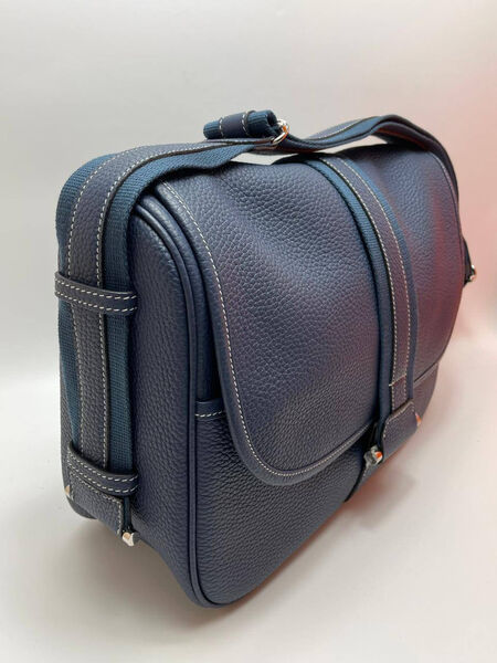 Мужская сумка мессенджер Hermès мужской кожа синий 135367-5