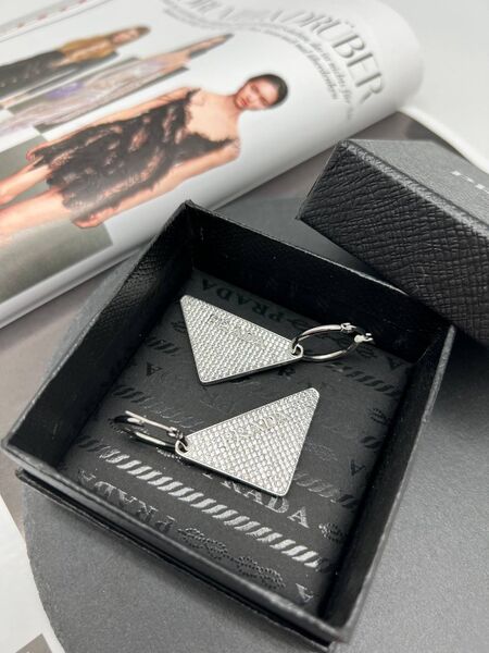 Серьги Prada графитовый 175179-2