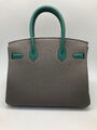 Сумка Hermès Birkin 30 ручная работа женский кожа графитовый 100591-2