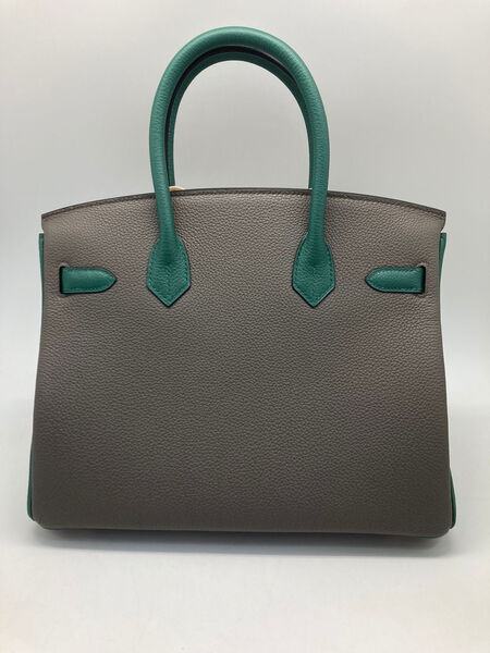Сумка Hermès Birkin 30 ручная работа женский кожа графитовый 100591-2