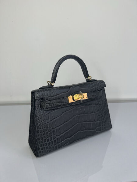 Сумка Hermèskelly 20 Mini женский кожа черный 138301-2