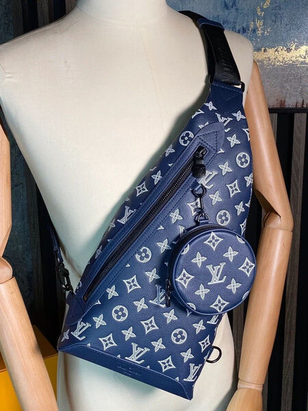 Мужская сумка слинг Louis Vuitton мужской кожа синий 152922