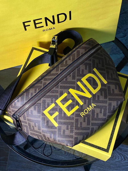 Мужская сумка слинг Fendi мужской кожа 132075-7