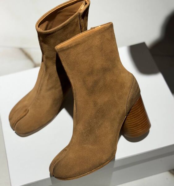Ботильоны Maison Margiela женский замша бежевый 159787