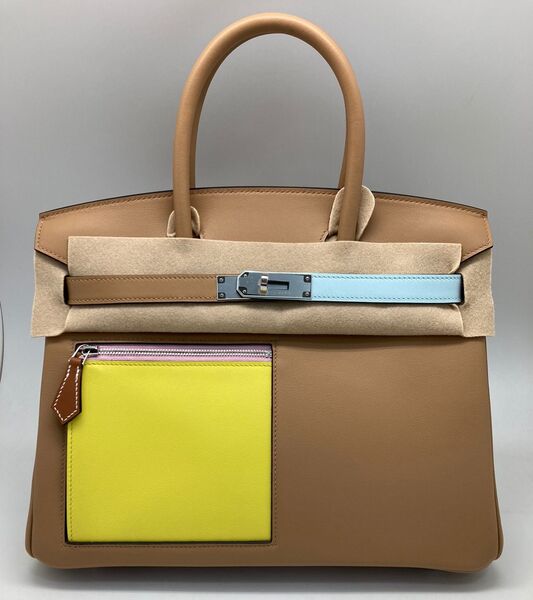 Сумка Hermès Birkin 30 ручная работа женский кожа бежевый 100592