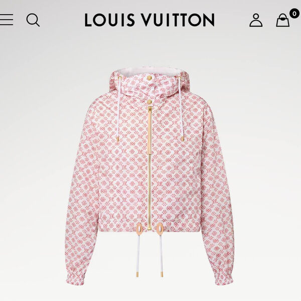 Бомбер Louis Vuitton женский розовый 195876-2