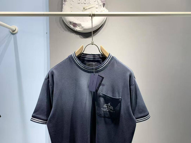 Мужская футболка Prada мужской синий 174537-3