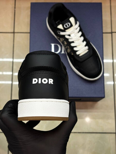 Мужские кроссовки Christian Dior мужской кожа черный 167293-6