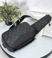 Мужская сумка слинг Louis Vuitton мужской кожа черный 176229-6