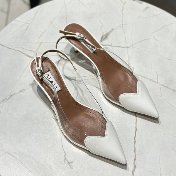 Туфли Alaïa женский кожа белый 139971-3