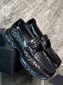 Мужские лоферы Prada мужской кожа черный 145429-3