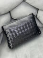 Мужской клатч Bottega Veneta мужской кожа черный 195711-2