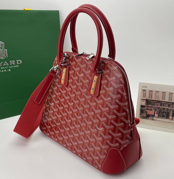 Сумка Goyard женский кожа бордовый 141405