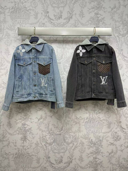 Куртка джинсовка Louis Vuitton женский джинса графитовый 156936-3